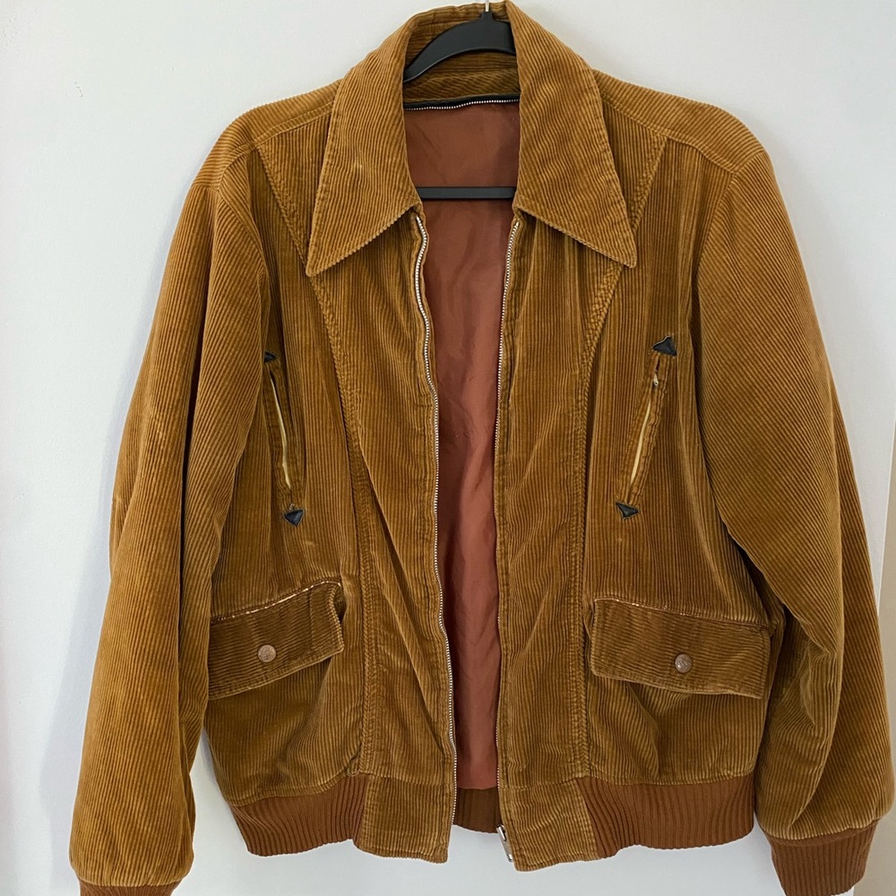 Vintage Corduroy Bomber Style Jacket